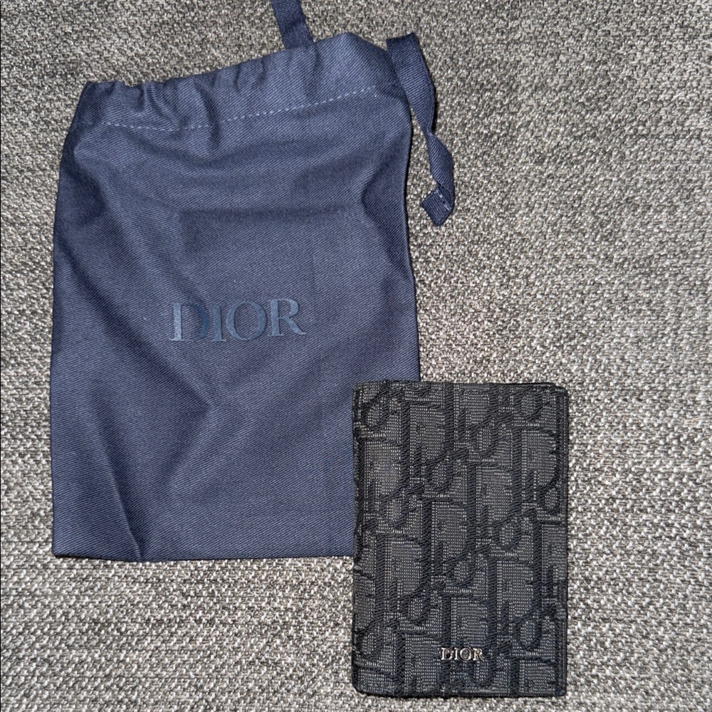 Dior Black Monogram Wallet